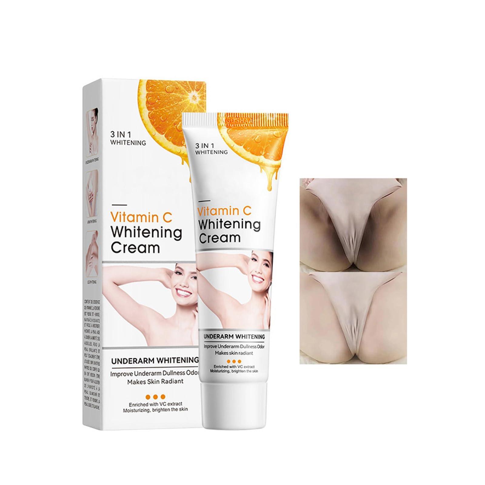 paminify Skin Whitening Cream for Body,Lightening Cream for Intimate Areas and Bleaching,Vitamin C Dark Spot Remover Corrector for Neck,Armpit,Underarm,Elbow,Inner Thigh and Knees,Bikini,1.76oz