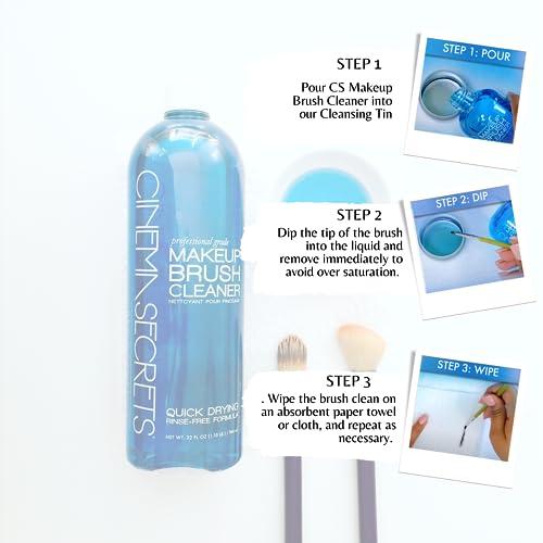 CINEMA SECRETS Cinema Secrets Professional Makeup Brush Cleaner Kit, 8 fl oz, Vanilla