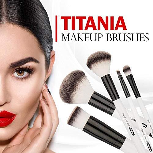 TITANIA Titania Professional Rouge Brush - Extra Wide Flatted Oval Tip Brush - Smooth & Streak-Free Makeup Application - For Daily Beauty Needs