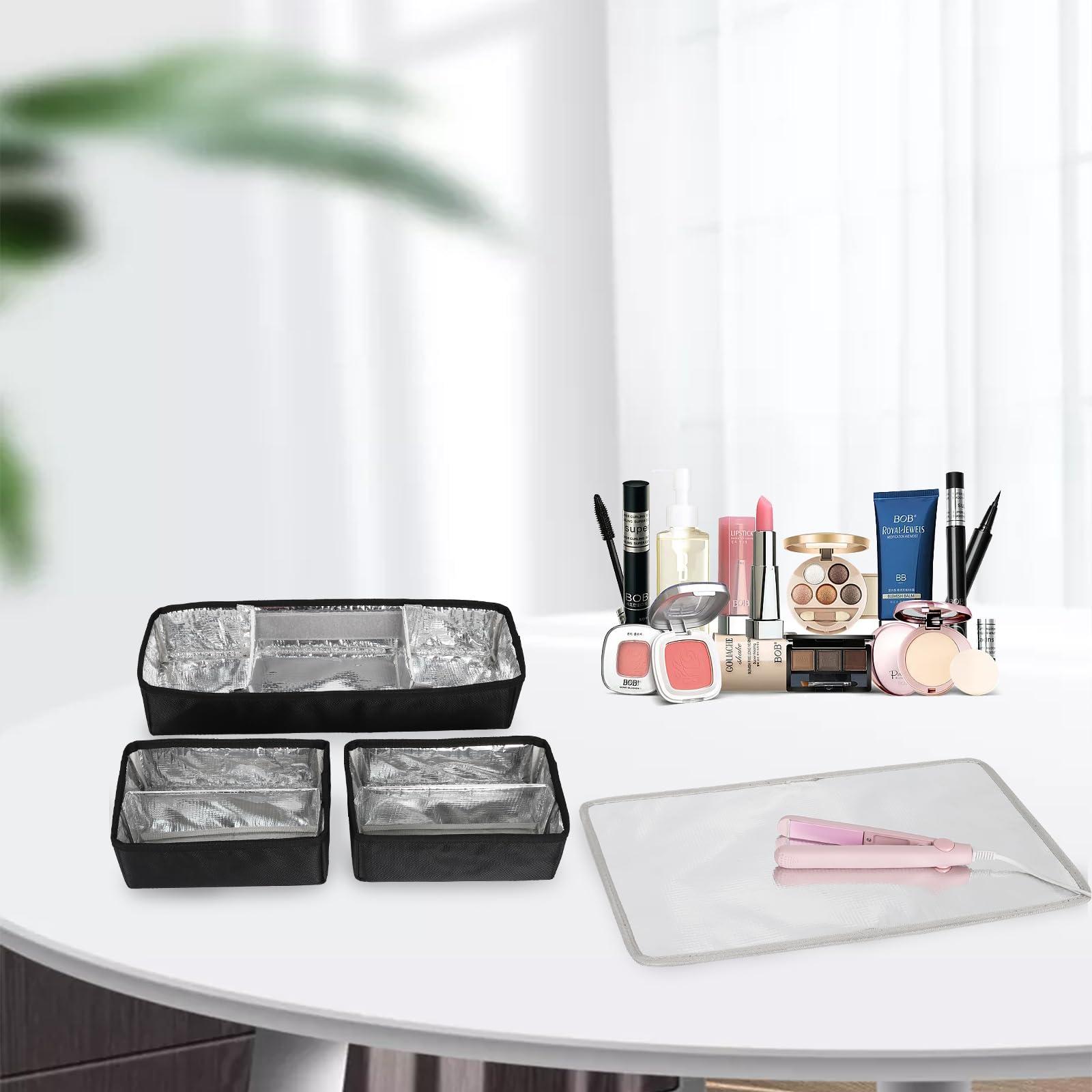 OCHEAL Extra Large Makeup Case, Professional Makeup Train Case for Makeup Artist Traveling Organizer, Double Layer XL Cosmetic Travel Case for Cosmetology with 3 Detachable compartments and 3 Makeup Bags