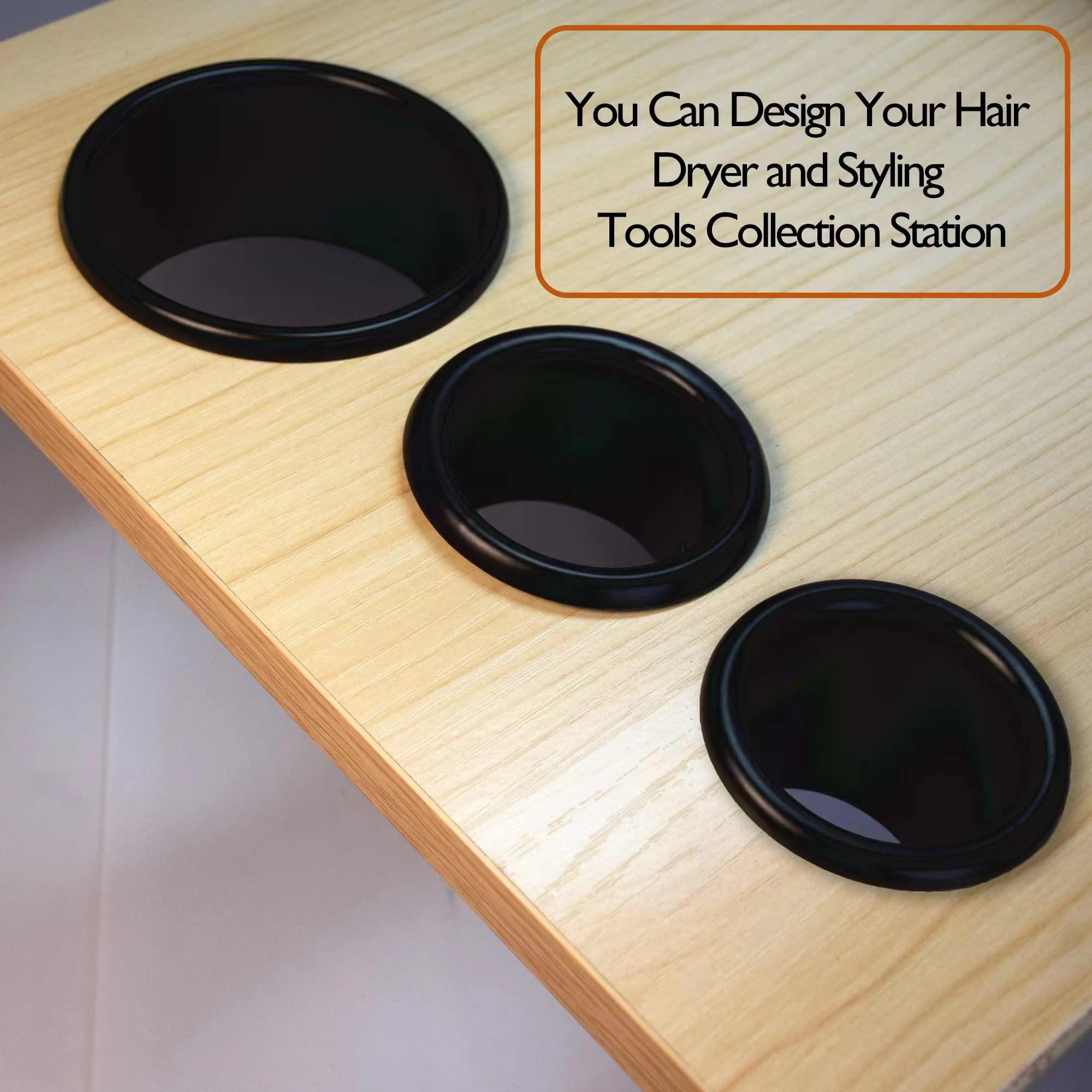 QUEESALN QUEESALN Salon Hair Styling Station Dryer Curling Iron Appliance Hot Iron Holder Tube Package Salon Station Organizer Hot Iron Holder Tube 3inch and 2pcs 2inch Open End