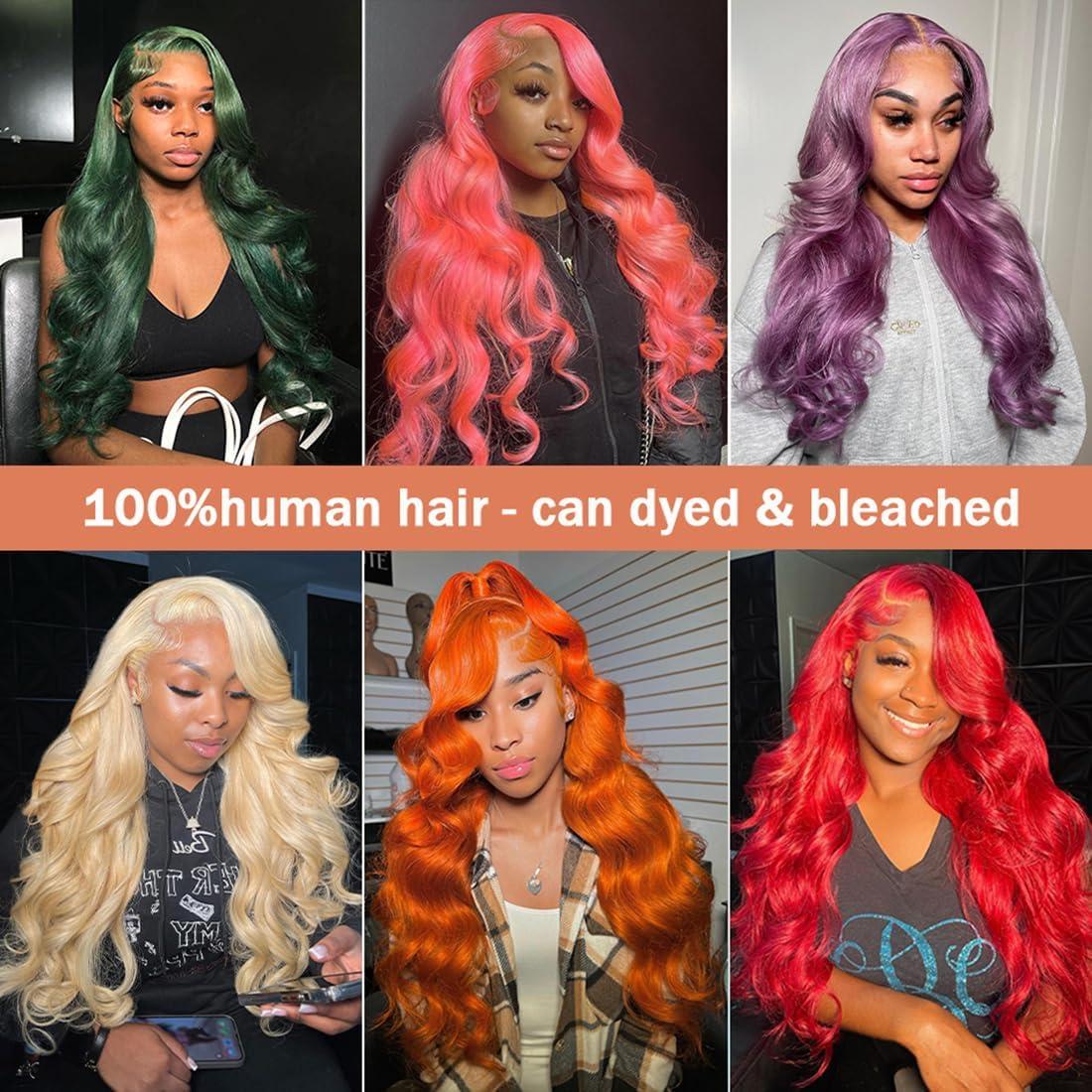 SIYUSI SIYUSI Blonde Wig Human Hair Pre Plucked with Baby Hair 613 13x6 lace front wig human hair 28inch 180% Density Lace Frontal Wig Transparent Body Wave Lace Front Wig