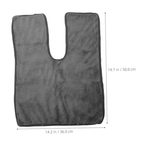 FOMIYES FOMIYES 2pcs Beauty Towel Facial Cleansing Towels Bath Towel Facial Towel Head Towels for Wet Hair Salon Used Towels Hand Towels Face Towels Towel for Hair Wrapping Dark Grey Coral Fleece