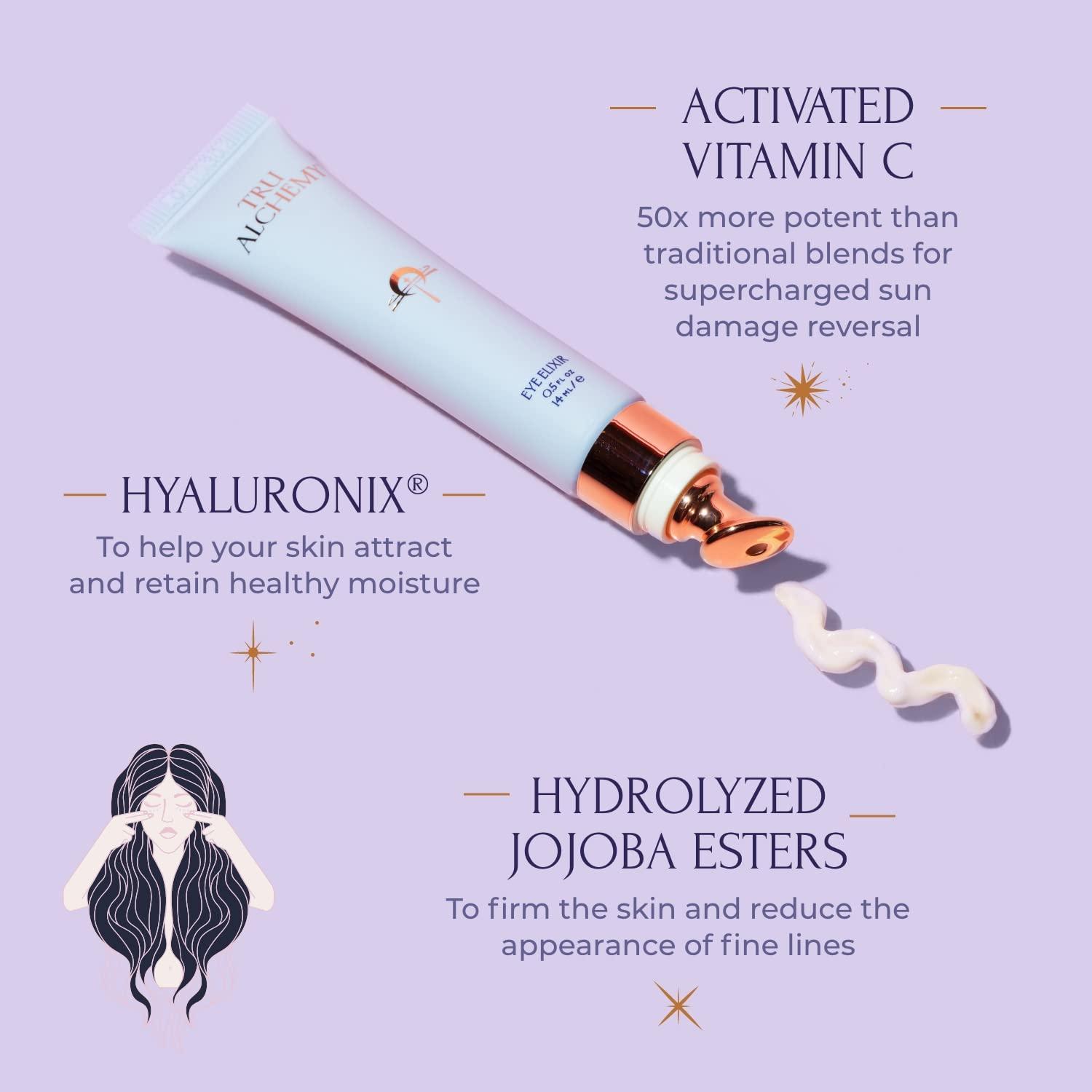 Tru Alchemy Tru Alchemy Spot Check + Eye Elixir Bundle | Brightening Serum + Spot Corrector with Niacinamide, TriDroxy Acid Blend, Hyaluronix + Cooling Eye Treatment with Hyaluronix, Caffeine, & Vitamin C