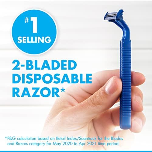 Gillette Gillette Sensor2 Pivoting Head + Lubrastrip Men's Disposable Razors, 12 Count