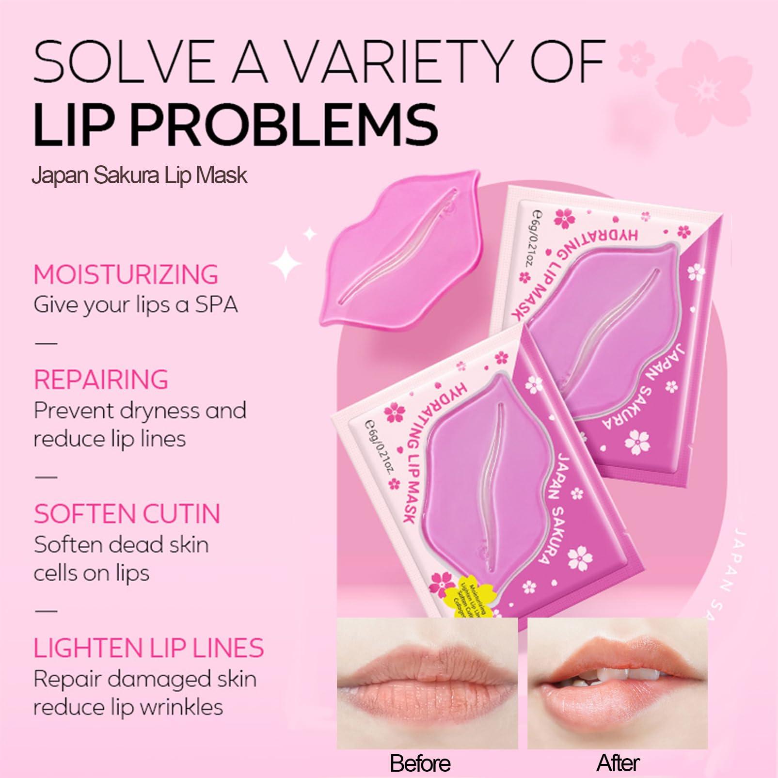 ISHERBIN Skincare Set for Teenage Girls, Japan-Sakura Skin Care Products Set, Skin Care Sets & Kits, Cleanser, Toner, Serum, Cream, Sleep Mask,Eye Mask,Mud Mask,Lip Mask Beauty Products Daily Face Care 24PCS