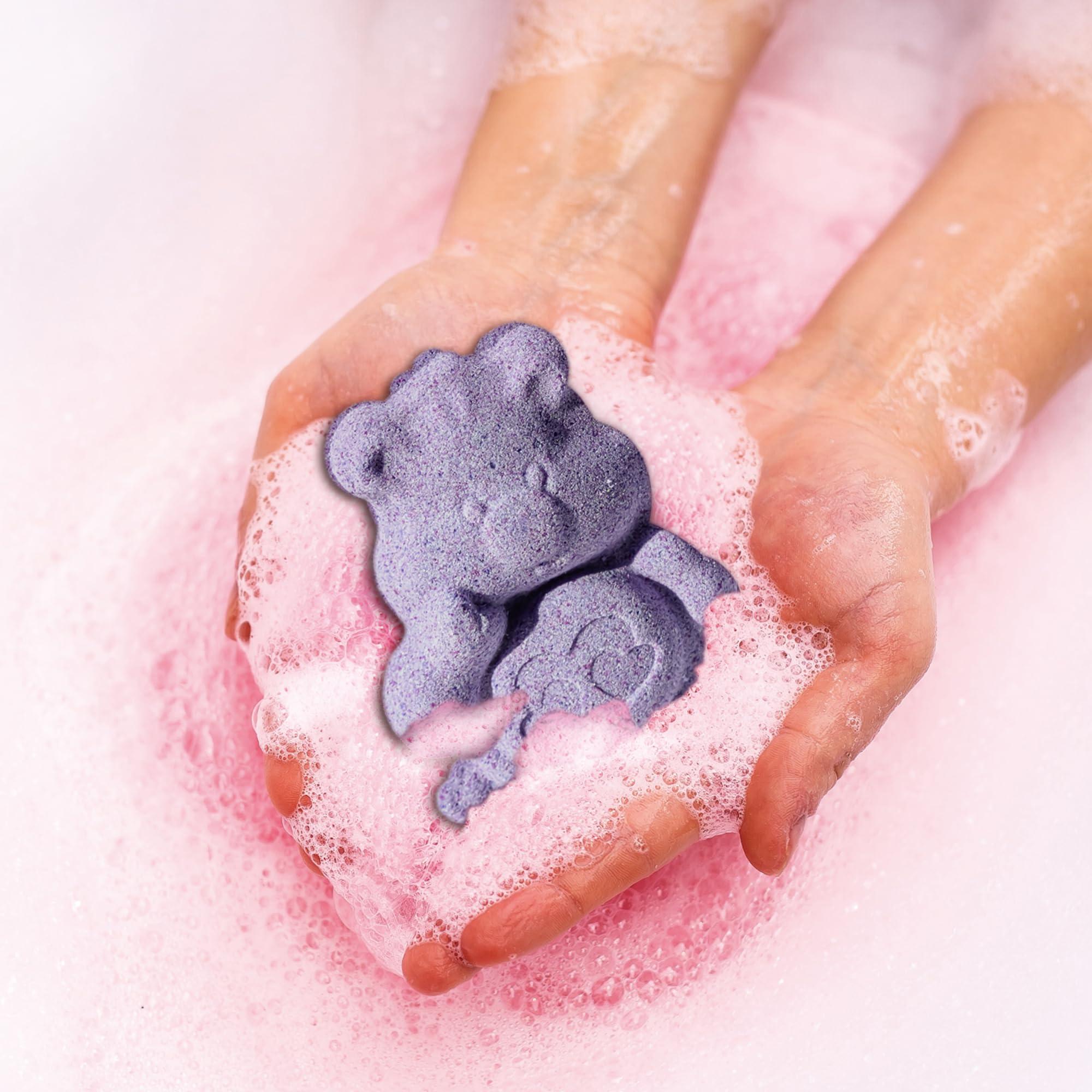 Townley Girl Care Bears 6 Pack Bubblegum Scented Bath Bombs - Ages 3+ Character Molded Bath Bombs Fun & Bright Colors - Great Birthday Gifts, Stocking Stuffers, Slumber Parties, Spa Days & More by Townley Girl