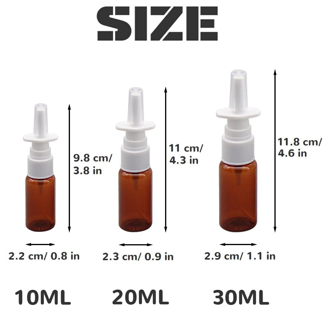 vipolish 12 PCS Empty Amber Plastic Spray Bottles Pump Cleanser Container Dispenser Storage Fine Mist Sprayer for Washing Cleaning Makeup Dispensing