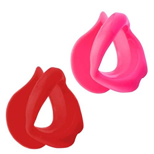 Jorzer Silicone Lips Exerciser Facial Muscle Tightener Face Lifting Mouth Stretcher Trainer, Mouth Exerciser, Lips Muscle Trainer, Mouth Muscle Tightener, Pink