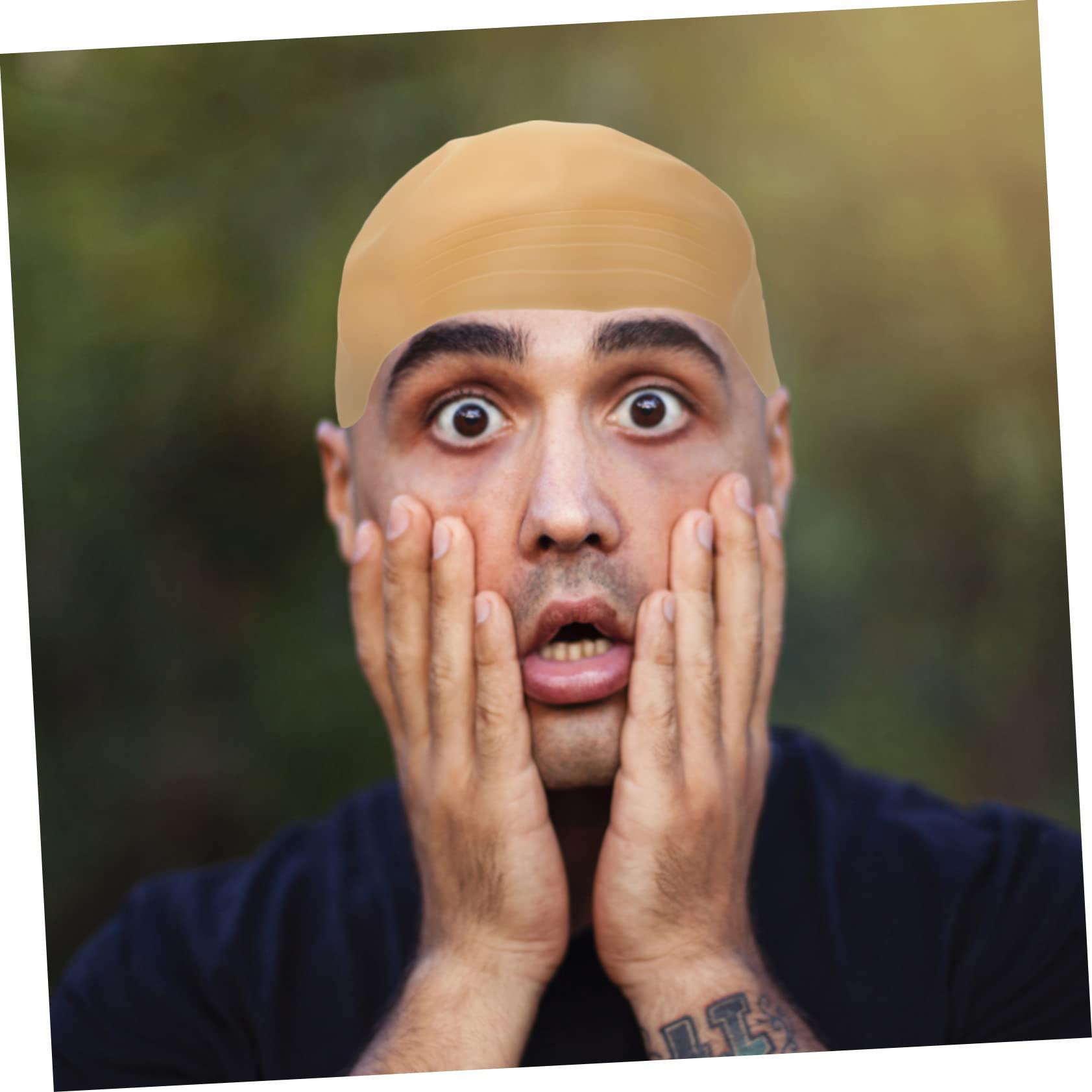 FOMIYES FOMIYES Bald Cap for Men Wig Makeup 3pcs Headgear Women\'s Bald Cover Aldult