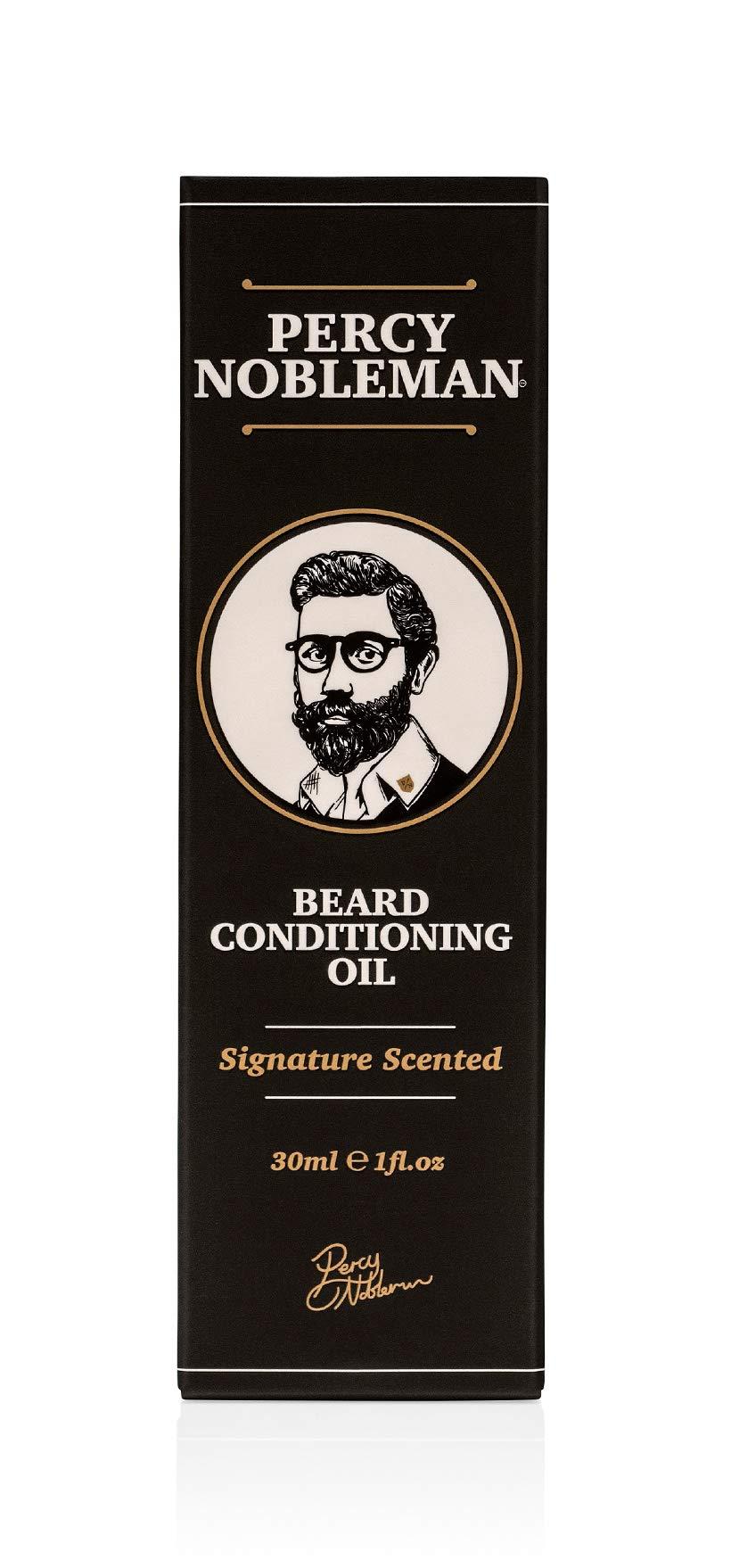Percy Nobleman Percy Nobleman Beard Oil 99% Naturally Derived Signature Scented Blend. Beard Conditioning Oil With a Special Mixture of Quality Ingredients that Softens and Conditions your Facial Hair - 1 Fl Oz