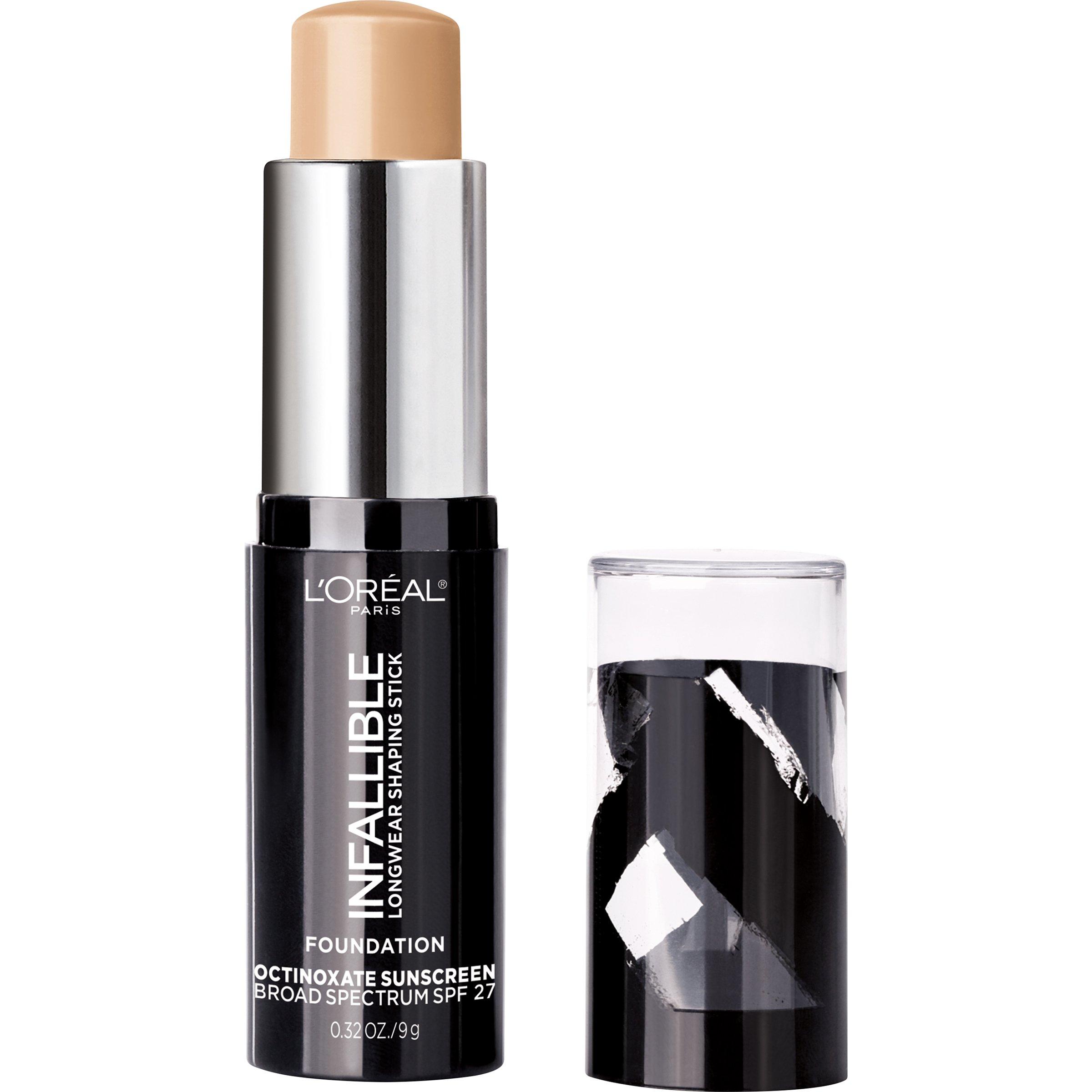 L'Oreal Paris L'Oreal Paris Makeup Infallible Longwear Shaping Stick Foundation, 405 Sand, 1 Tube, 0.32 Ounce