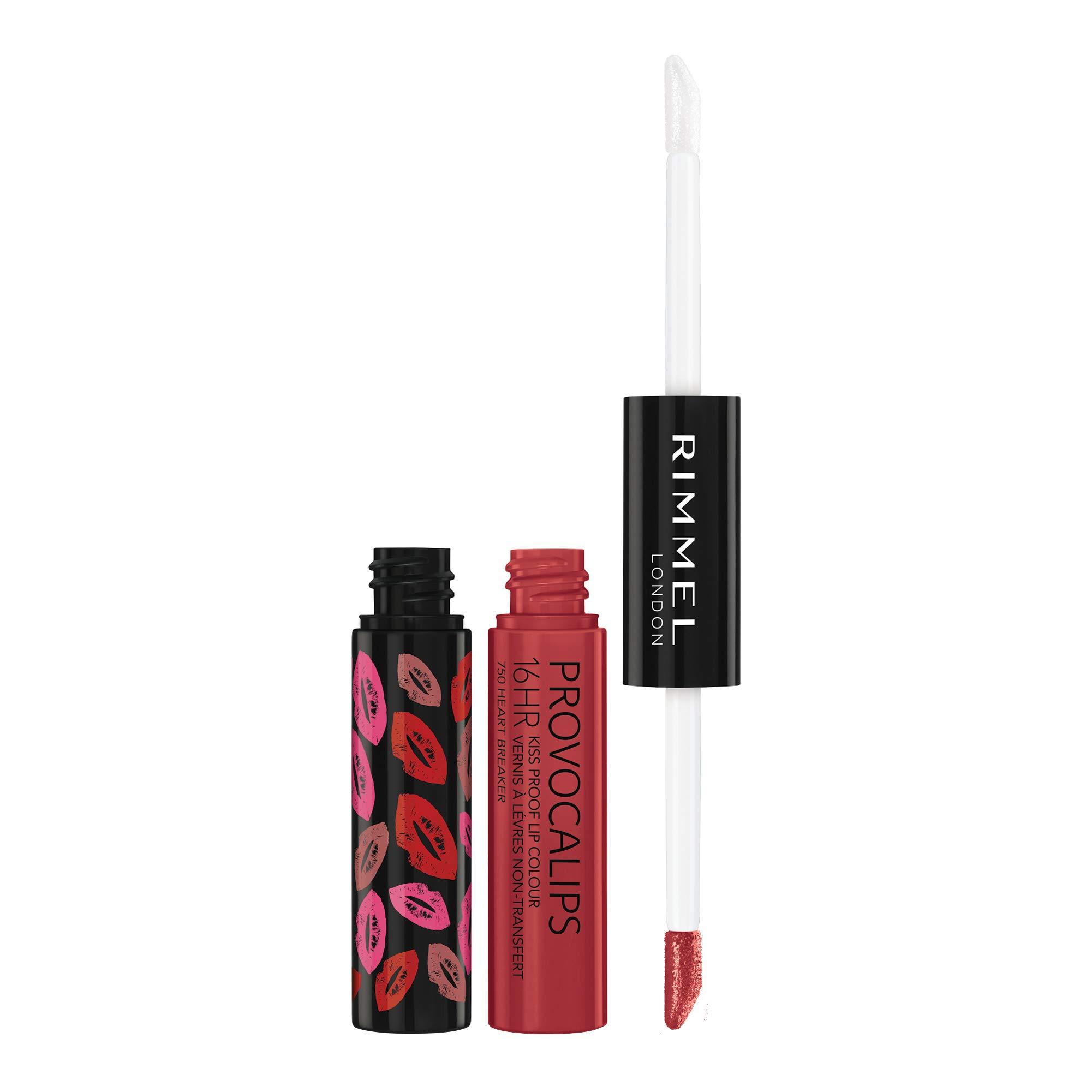 Rimmel Rimmel London Provocalips 16hr Kiss-Proof Lip Color Bundle - 210 Flirty Fling & 750 Heart Breaker, 14 fl.oz. Each
