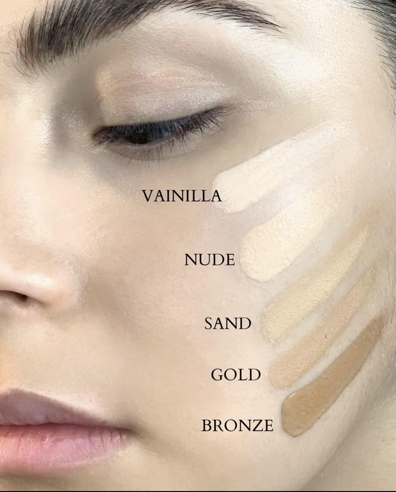 BIANCA MAKEUP Absolute Foundation | Bianca Makeup | Liquid Foundation with Full Coverage | Shine and Oil Control | 24-hour Wear | Water and Humidity Resistant | Various Shades (Gold, 0.10 Fl Oz)