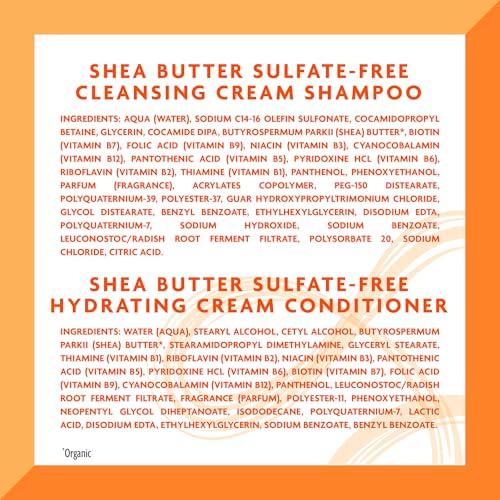 Cantu Cantu Shampoo & Conditioner with Shea Butter for Natural Hair, 1L (Pack of 2)