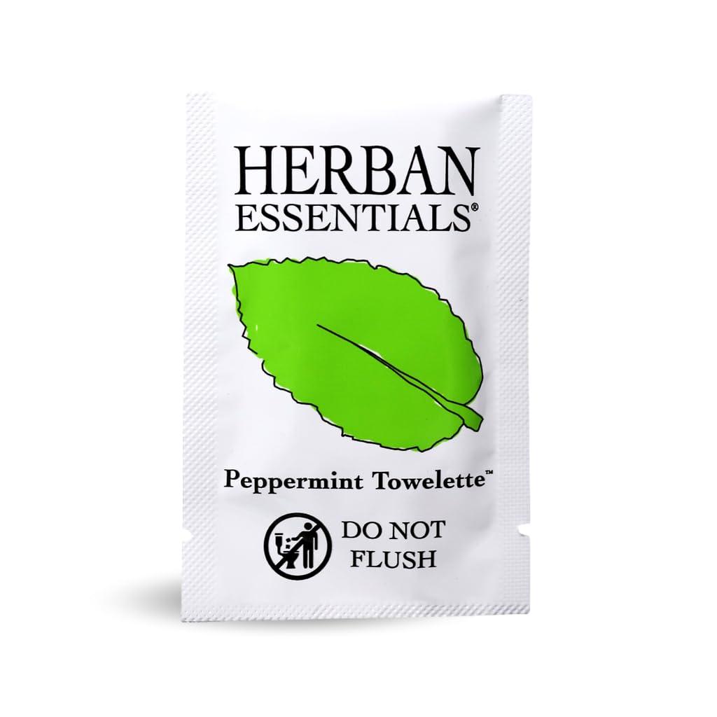 Herban Essentials Herban Essentials - Assorted Wipes & Towelettes - Essential Oil Wipes for Hands, Face and Body - Travel Size Essentials and Toiletries - Natural, Individually Wrapped, Disposable and Moist (20 count)