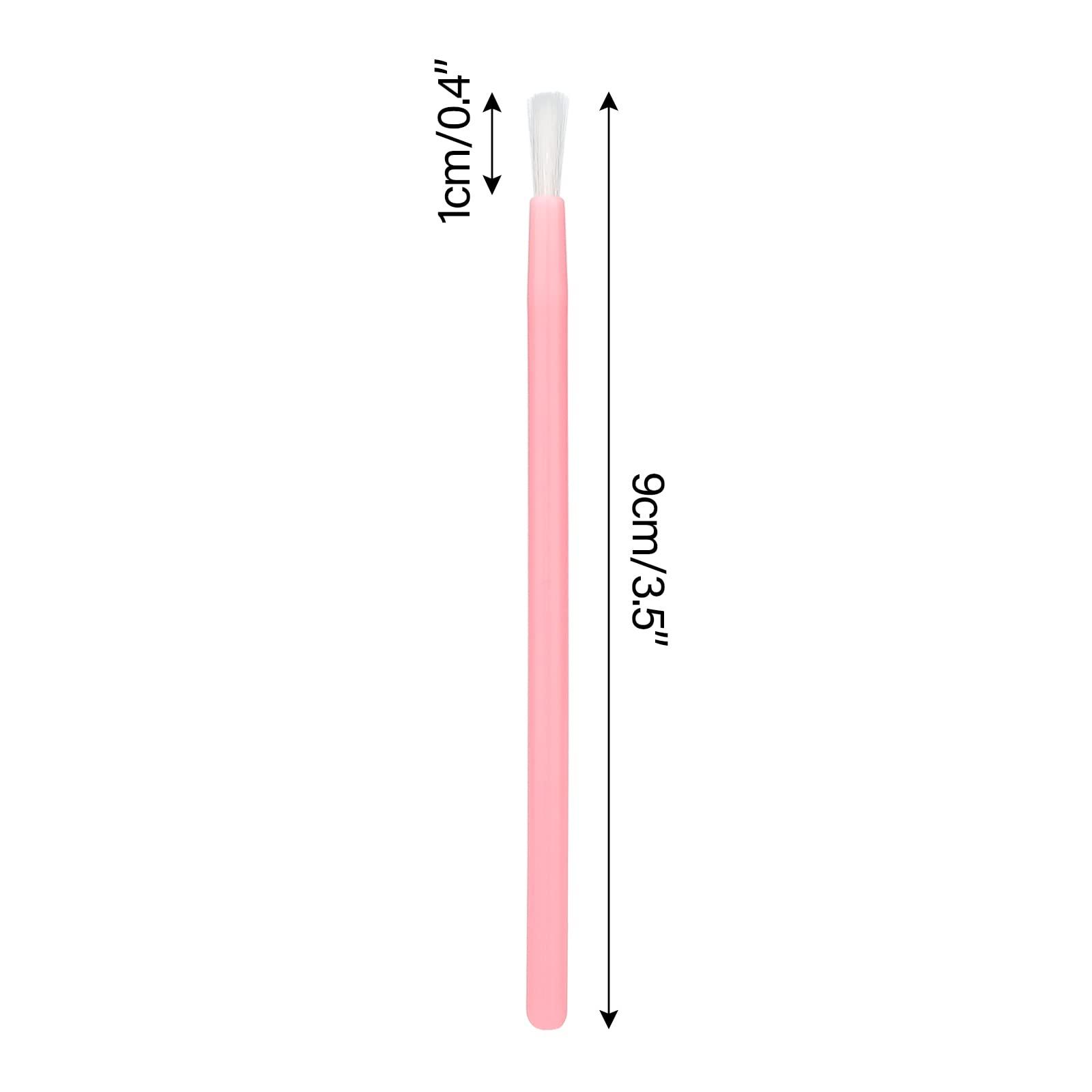 G2PLUS G2PLUS 100Pcs Lip Brush, Pink Lip Gloss Brush Wand, Nylon Lipstick Gloss Applicator, Disposable Nail Brushes for Makeup, PYO Cookie Paint, Nail Art, Painting, Detail Brush