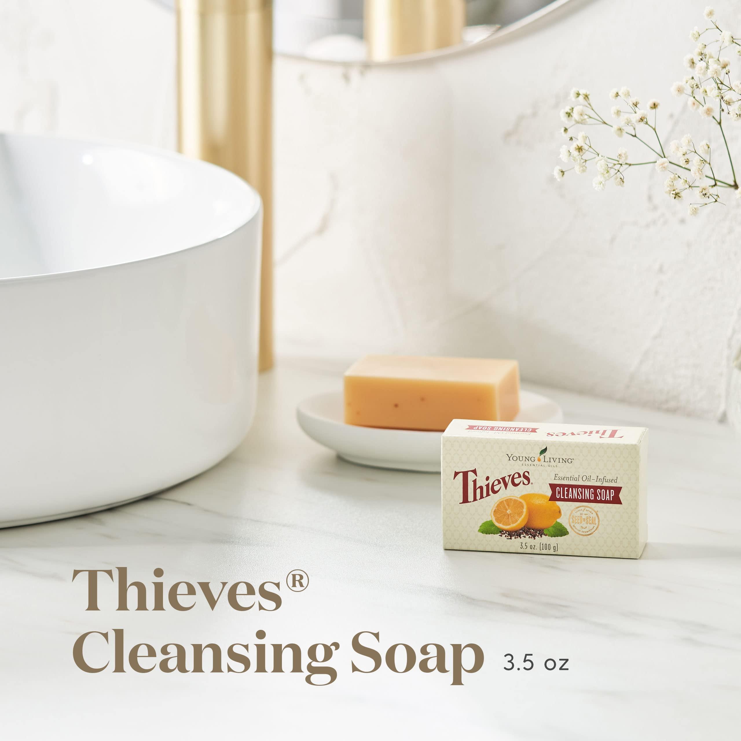 WALKINGLY Thieves Essential Oil Cleansing Soap by Young Living Essential Oils - 3.5oz.