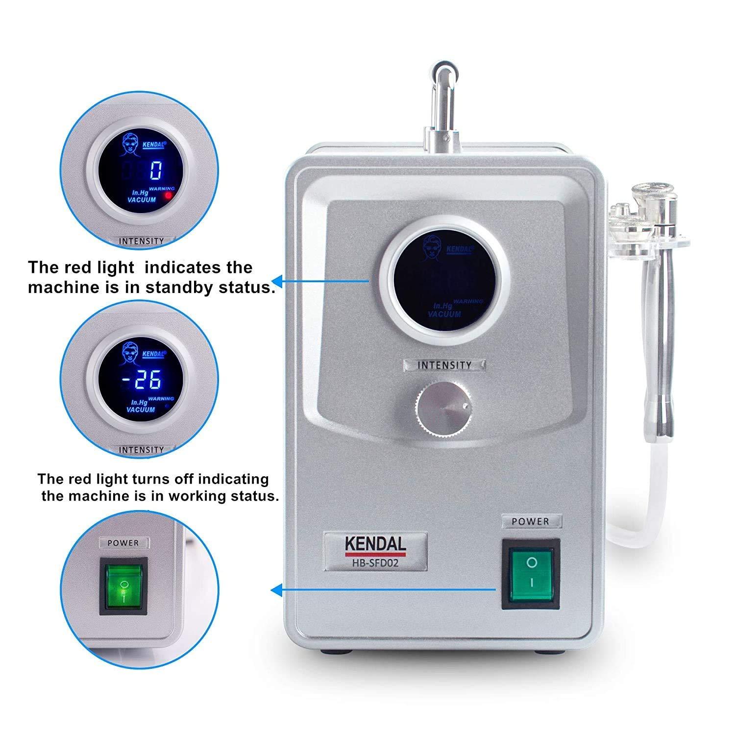 Kendal Kendal Professional Diamond Microdermabrasion Machine, Dermabrasion Facial Skin Care Equipment with Digital Display also good for home use 110V-220V HB-SFD02
