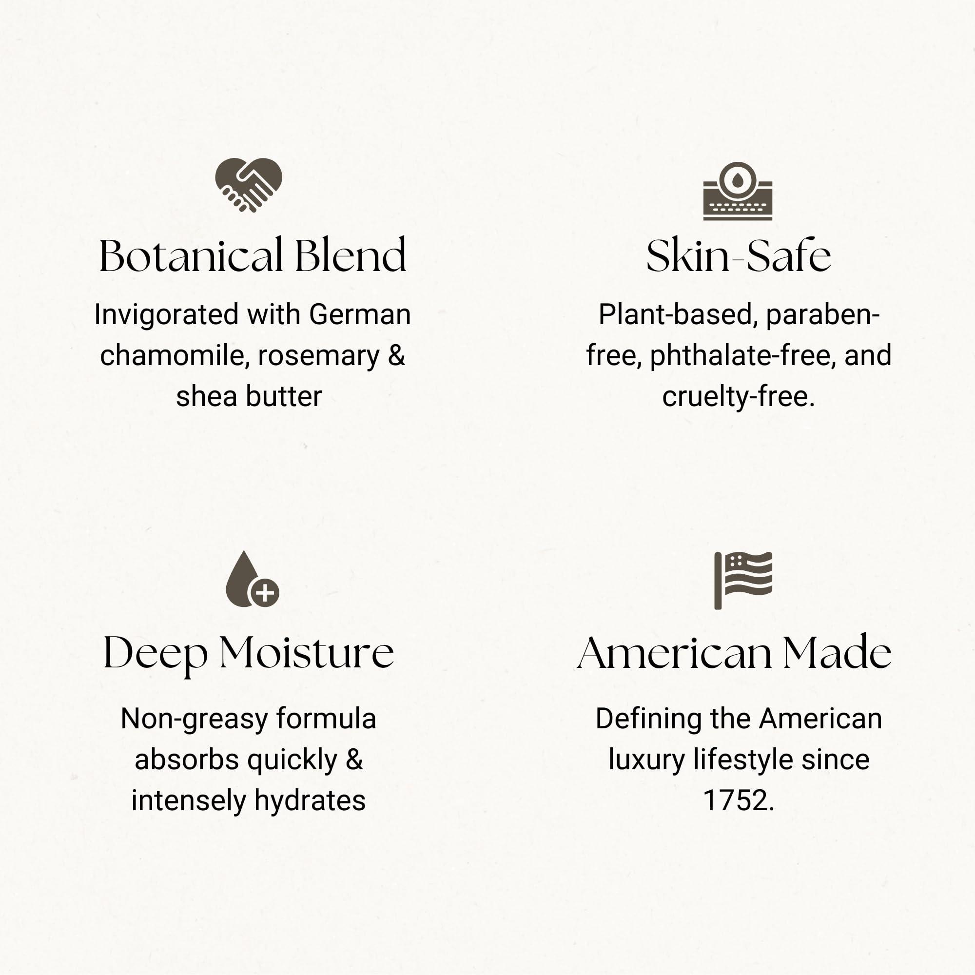 Caswell-Massey Caswell-Massey Almond & Aloe Lotion, Warmly Sweet Almond Scented Moisturizer, Botanical Body Lotion for Women with Aloe Vera, Calendula & Chamomile, 32 Fl Oz