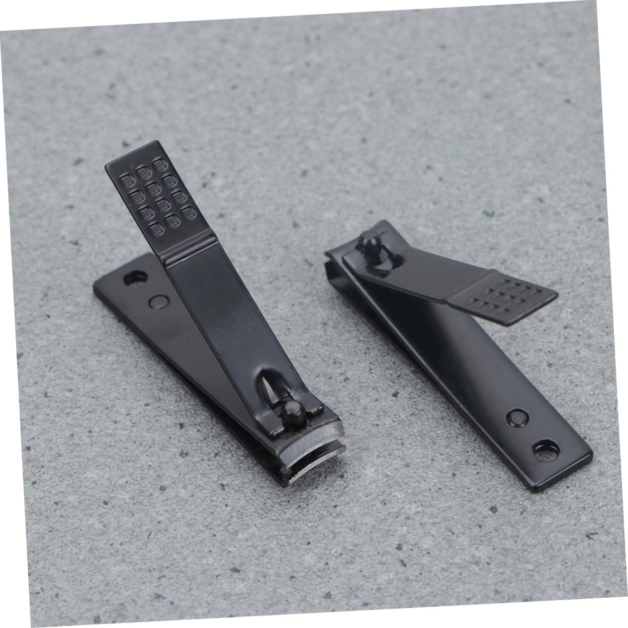 BELLIFFY BELLIFFY 12pcs Nail Nipper Skin Tag Remover Ingrown Nail Stick Trimmers Cuticle Remover Heavy Duty Nail Clipper Toenails Bulk Nail Clippers Cuticle Nipper Cuticle Pusher Electric Men Black