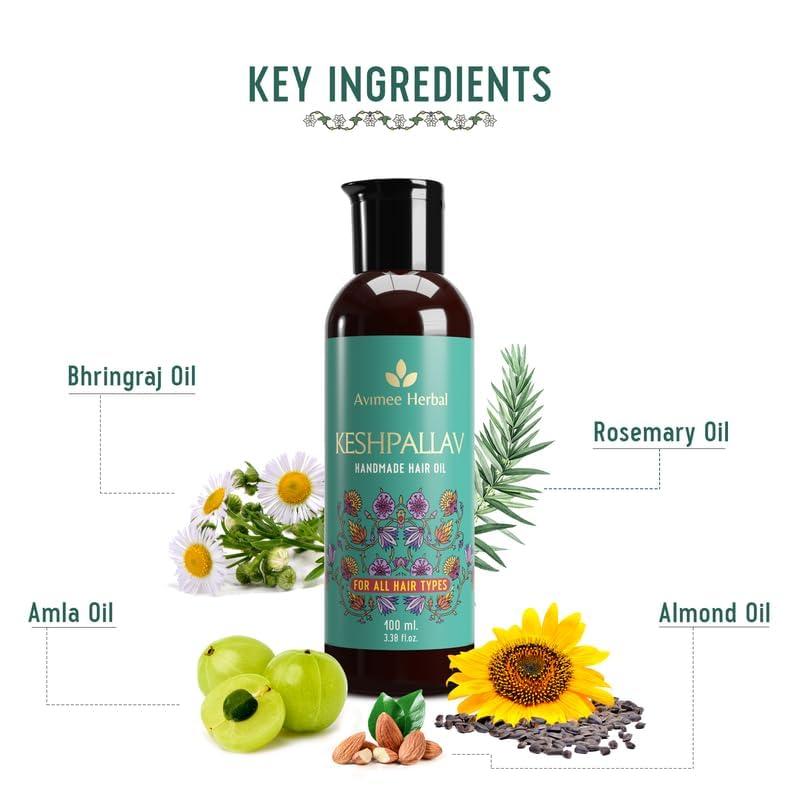 Generic Avi.mee Her.bal Keshp.allav Hair Oil For Men & Women | Promotes Hair Growth & Reduces Hair Fall | With Rosemary, Castor, Amla, Coconut and Bhringraj Oil | Mineral Oil Free | 100 ml