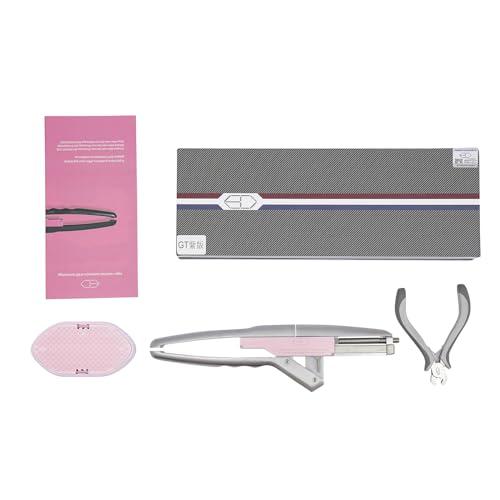 Mgorgeous 6D Hair Extensions Machine Kit, 2nd Generation Combline Hair Extension Kit 30 Min Fast Professional Hair Extension Equipment for Home Use and Barber Salon