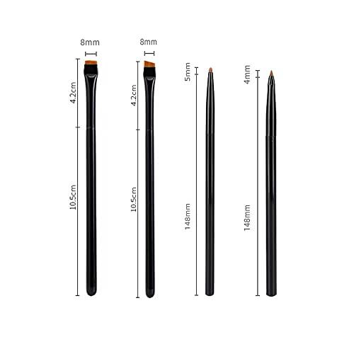 Magitoch Magitoch Eye Makeup Gel Eyeliner Brushes Ultra Eyeliner Brush Fine Angled Winged Firm Flat Liquid Gel Liner Brush Eye Define Pointed Round Brush Kit Small Angle Wing Brushes Set Pencil Point Thin Bris