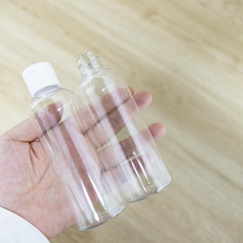 Jarvials Jarvials 3.38 oz PET Plastic Lotion Bottle Small Squeeze Bottle Leak Proof Sample Container with White Flip Cap Travel Fill Vial-Pack of 100