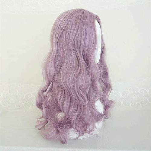 RUVOO RUVOO Wigs Pastel Purple Wig 25 Inches Long Curly Wavy Hair Wig Heat Resistant Fibers Synthetic Wig Wig