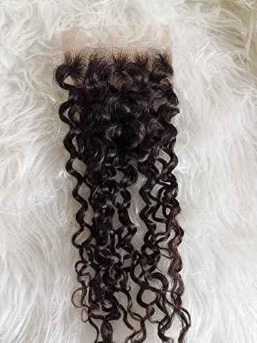 Clytie Lift 613 Raw Indian Temple Curly Human Hair 4x4 Lace Closure Free Part Pre plucked Hairline Cuticle Aligned Virgin Hair (4x4 16" closure)