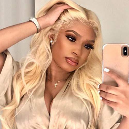 Drasawee Drasawee 3/4 Half Wig Human Hair Extensions Beauty Natural Wavy Real Human Hair Clip in Hair Extension for Women Long Thick Wig 20 Inch 200g 18/613#