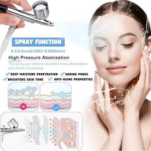 Beauty Star Upgraded 2 IN1 Diamond Microdermabrasion Machine, Beauty Star Professional Diamond Dermabrasion Facial Devices System at Home, Face Pore Cleansing Tool(65-68cmHg Vcuum Suction)