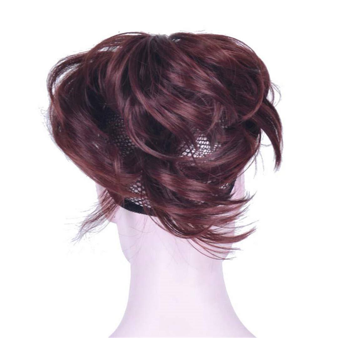 Aonmg Synthetic Short Curly Blonde Burgundy Drawstring Ponytail Ponytail Law Clip In Hair Pieces Styles Hair s 30 Colors 8 6inches
