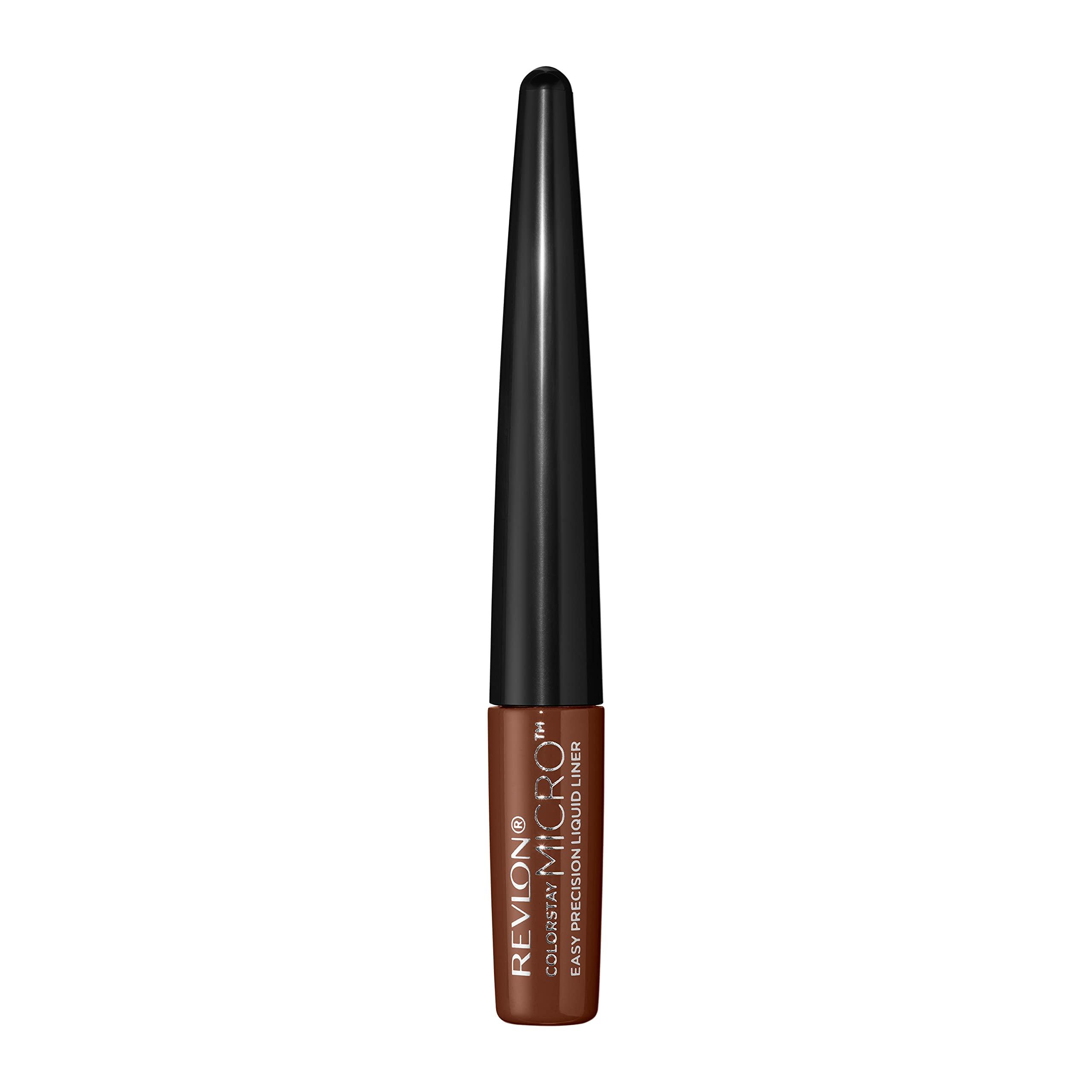 REVLON REVLON ColorStay Micro Easy Precision Liquid Eyeliner, Waterproof, Smudgeproof, Longwearing with Felt Tip Applicator, 302 What the Fudge, 0.057 fl oz