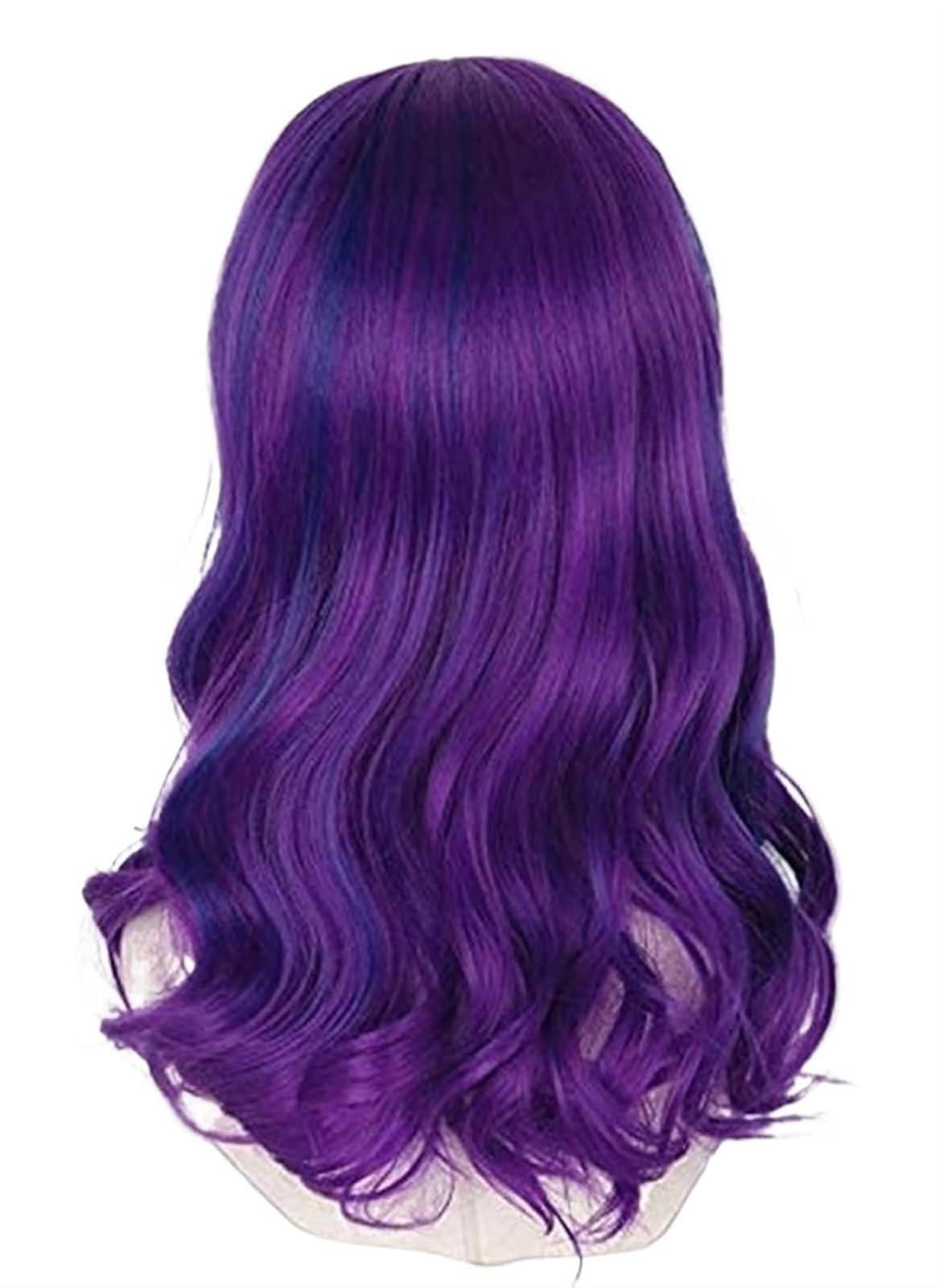 SHANFEIYU SHANFEIYU Anime women Purple and Blue Wig Halloween Fancy Dress Costume Wigs