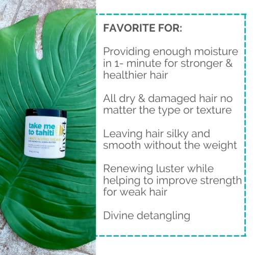 fave4 fave4 hair Take Me to Tahiti Hair Mask with Monoi Oil, Nourish Damaged Hair in One Minute, 5 fl oz