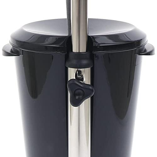 TouSuaRSi 10L Salon Sink Mobile Deep Shampoo Basin Sink Hairdressing Salon Basin Bowl Height-Adjustable Portable Sink Hair Treatment Bowl Portable Hair Washing Sink with Drain Hose (Black)