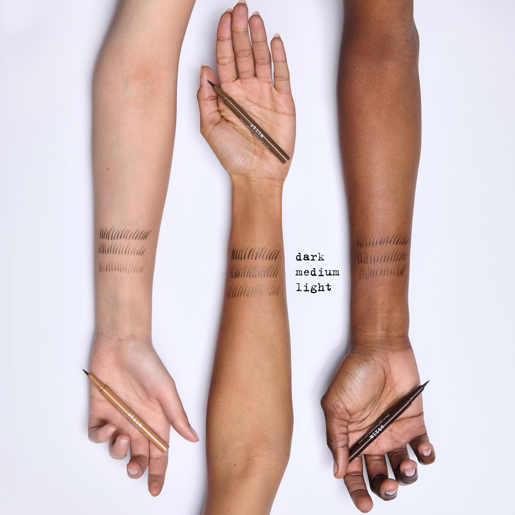 stila Stay All Day Waterproof Brow Color | Shape & Define Eyebrows, Long-Lasting Wear, Fine Brush-Tip for Precise & Easy Application | Light