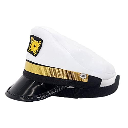 Soochat Soochat Sailor Captain Hat Headband Mini Navy Marine Admiral Hat Headbands for Halloween Costume Accessories Photo Prop 1Pcs