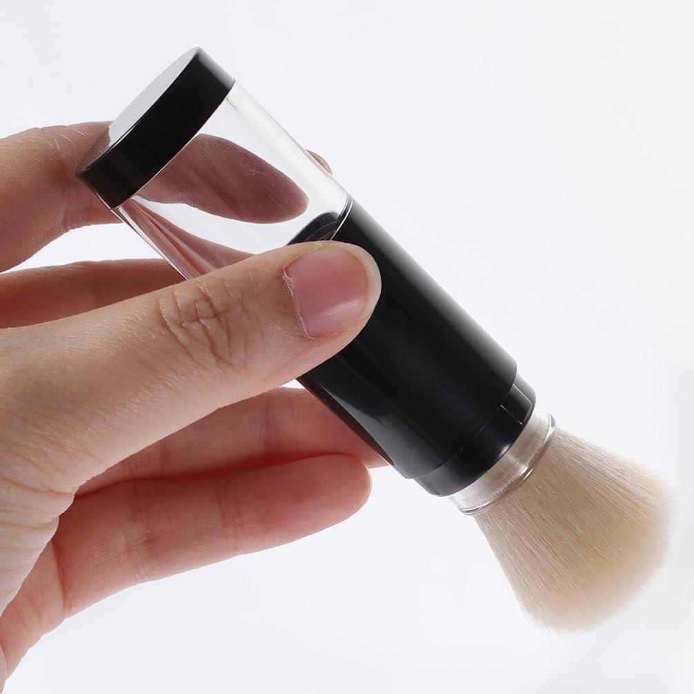 Healeved Healeved 2PCS Powder Brushes Retractable Blush Brush Makeup Brush Travel Foundation Brush with Refillable Bottle