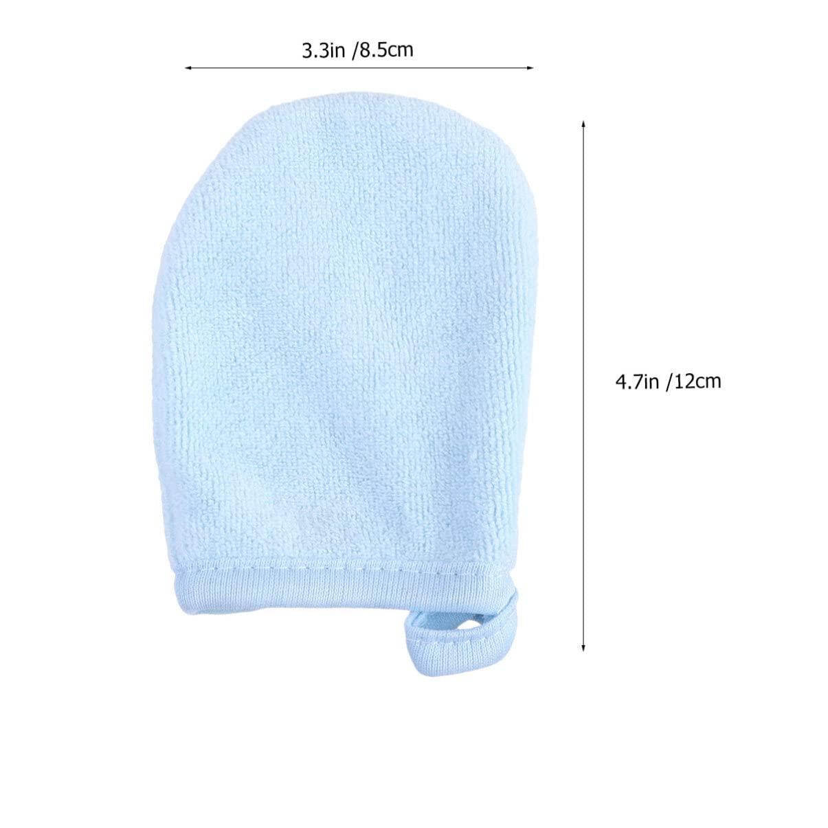 FOMIYES 3Pcs face mitt Reusable Facial Gloves exfoliator face Makeup Remover Gloves Face Cleansing Gloves face wash Cloth Microfiber mitt spa Gloves Makeup Powder Puff Make up face Brush