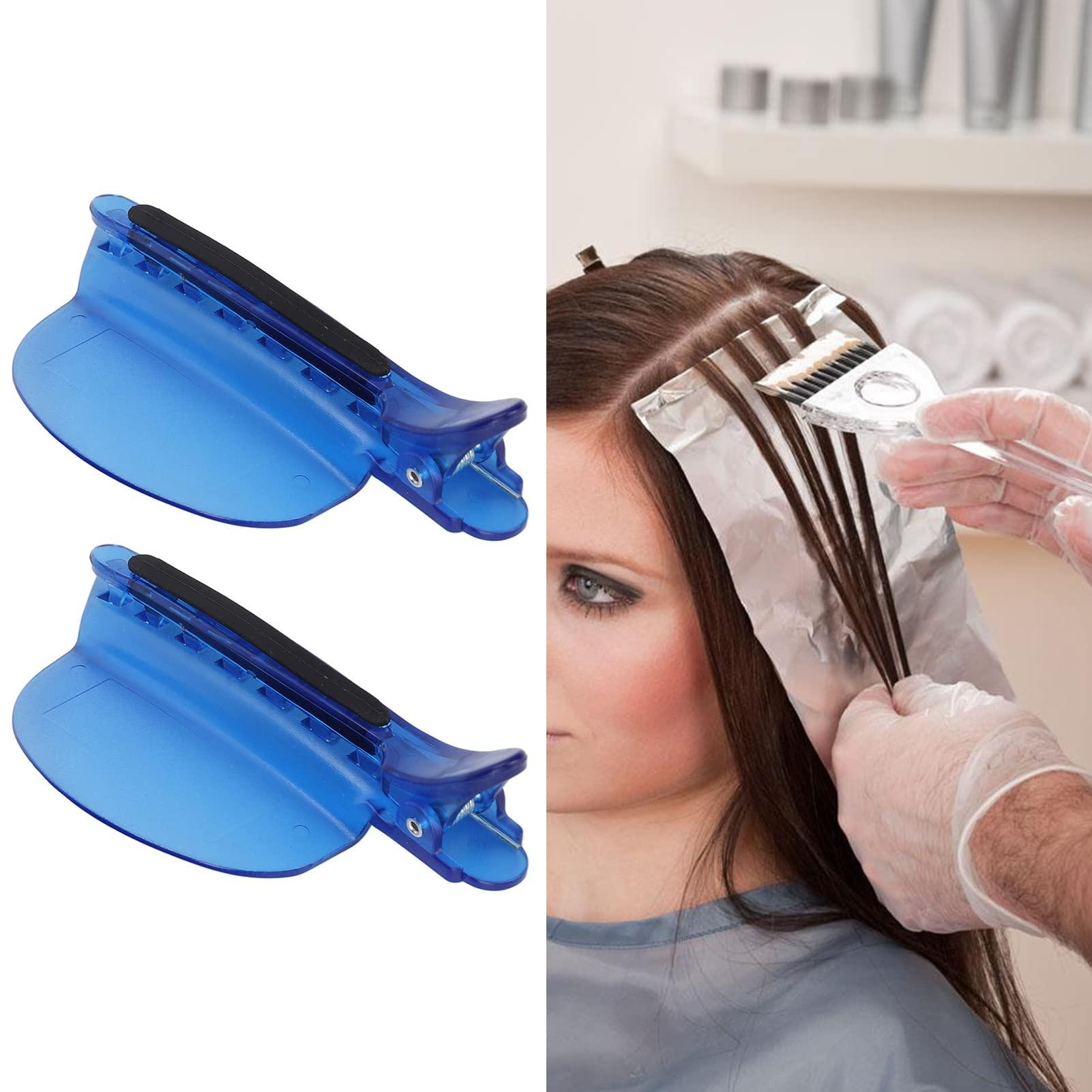 ZJchao ZJchao Sectioning Clip, 2PCS Heat Insulation Clip Set High Temperature Resistant Hair Clip for Wig Extension Hair Highlighting, Blue