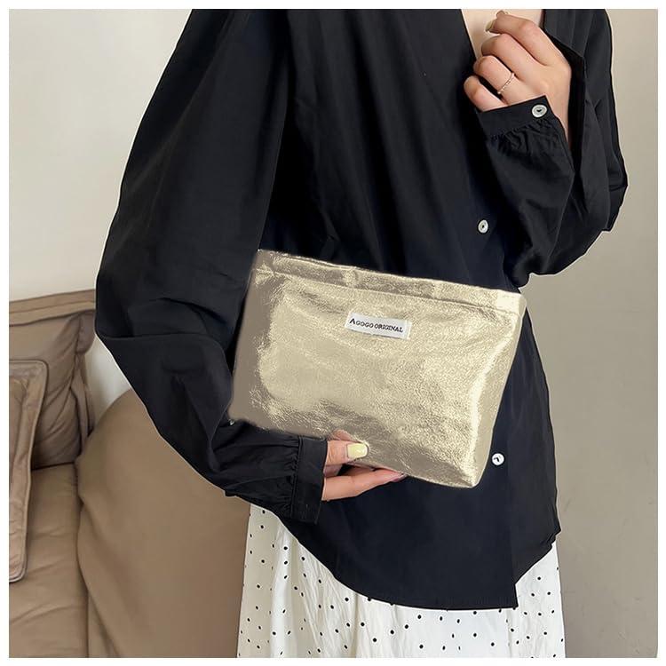 Amamcy Amamcy Sparkly Makeup Bag Toiletry Bag for Women Lightweight Waterproof Cosmetic bag Zipper Pouch Travel Accessories