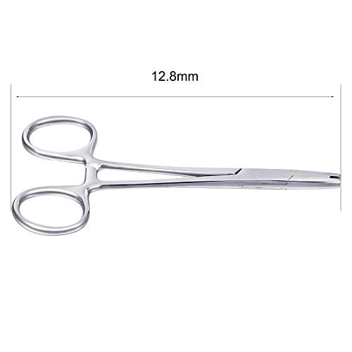 DJCIW DJCIW 5mm Jaw Piercing Ball Removal Tool,Stainless Steel Dermal Anchor Forceps for Dermal Tops Unscrew or Screw Ball Pliers for Nose Septum Earrings Lip Ring