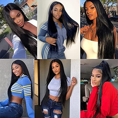 Ali Pearl AliPearl Hair Wig Straight V Part Wig Human Hair No Leave Out Upgrade U Part Human Hair Wigs for Black Women Thin V Part Wig No Glue Needed Brazilian Glueless Virgin Hair Clip In Half Wig Ali Pearl Ha