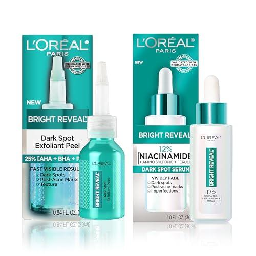 LOral Paris L\'Oreal Paris Bright Reveal Exfoliant Peel + Niacinamide Serum, 1 kit