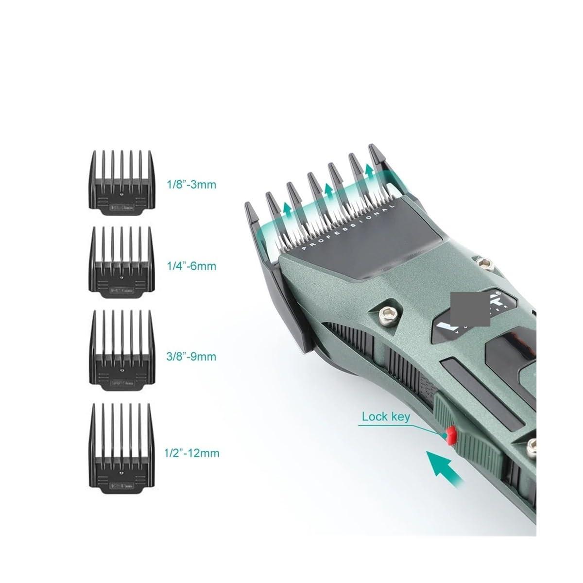 ONWEBAYK Razors V-G-R Hair Clipper Professional Hair Trimmer Rechargeable Hair Cutting Machine Cordless with Charging Base Clipper for Men V-696(Without Box)