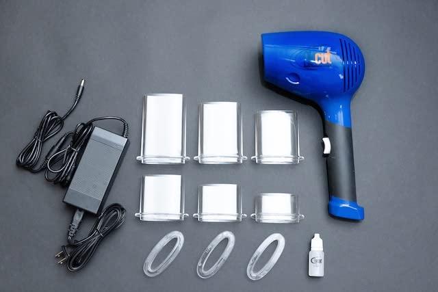 Aircut AirCut | User Friendly DIY Personal Haircutting System | Cuts 1/4 - 4 | Portable Trimmer | Everything Included No Separate Vacuum | 3\' Power Cord Extender