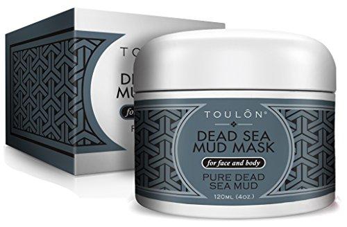 TOULON TOULON Best Mud Mask - Dead Sea Face Mask; Exfoliating Facial Mask with Minerals, Blackhead Remover Acne Treatment. Sensitive Scrub. Black Mud for Men, Women and Kids